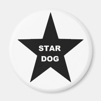Magnet Star Dog sur Black Star