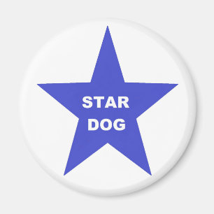 Magnet Star Dog sur Blue Star