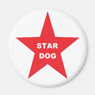 Magnet Star Dog sur Red Star