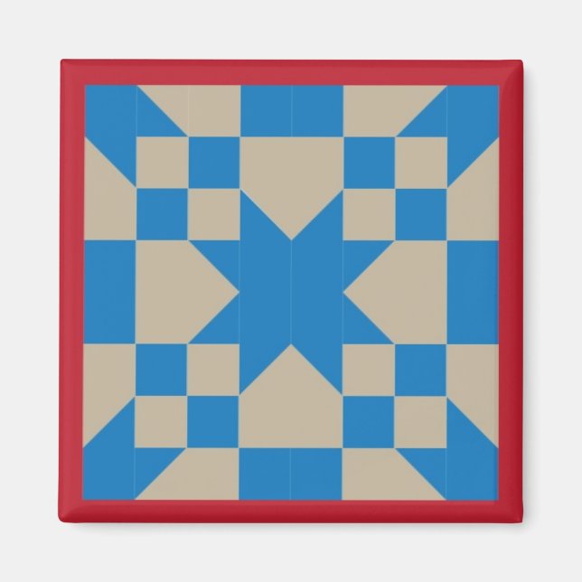 Magnet - Straße zum Oklahoma Quilt Square (Vorne)