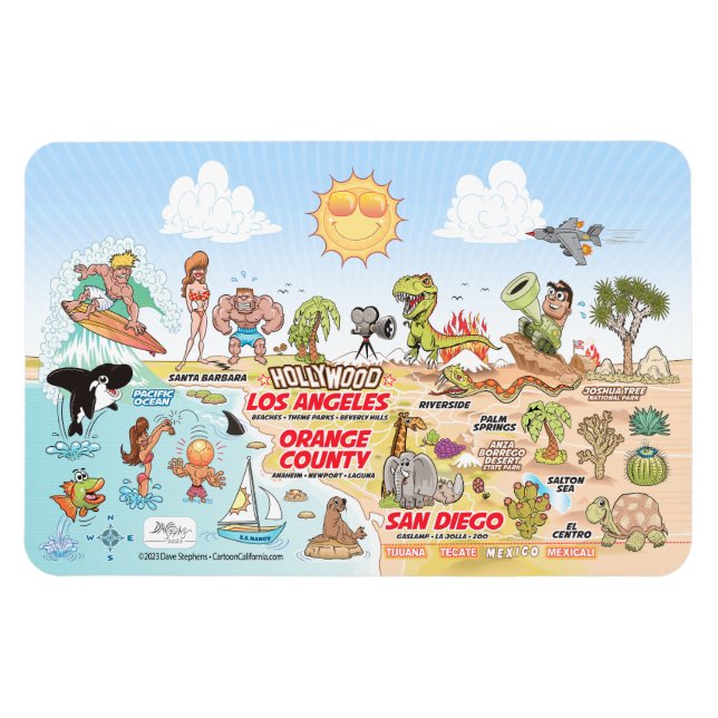 Magnet Südkalifornien (Horizontal)