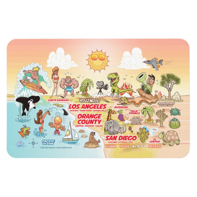 Magnet Sunny Southern California (Horizontal)