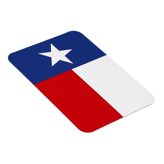 Magnet Texas Lone Star Staatsflagge Red White Blue (Rechte Seite)