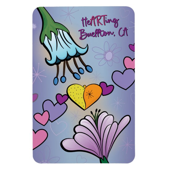 Magnet - TheARTing-Blume - Buellton.Art (Vertikal)