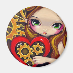 Magnet "Une Saint-Valentin à l'horloge"