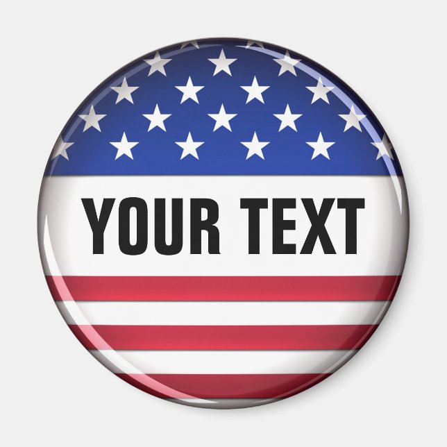 Magnet USA customisé (Devant)