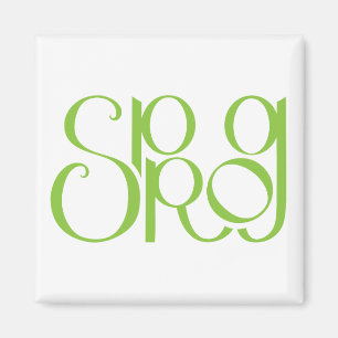Magnet vert de chaux