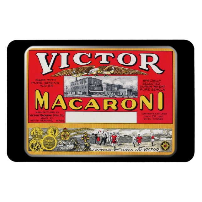 Magnet - Victor Macaroni, par GalleryGifts (Horizontal)