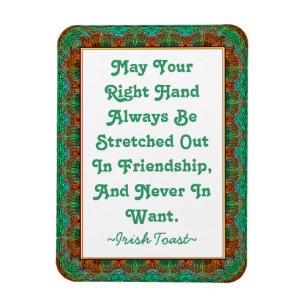 Magnet Vintag Old Irish Toast Imitate-tätowierte R
