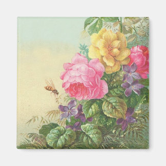 Magnet Vintage Blumen
