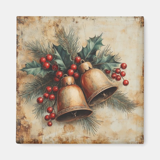 Magnet Vintage de Noël (Devant)