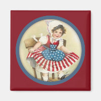 Magnet vintage Patriotique Enfant