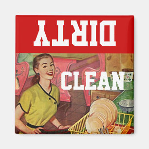 Magnet-Vintage Retro glückliche Magnet