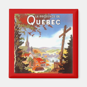 MAGNET ~ VINTAGER REISESOUVENIR QUEBEC KANADA