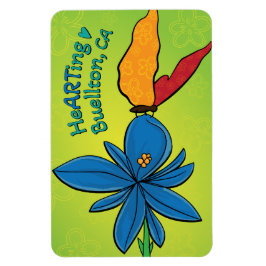 Magnet - Violet(te) und ein Butterfl - Buellton.Ar