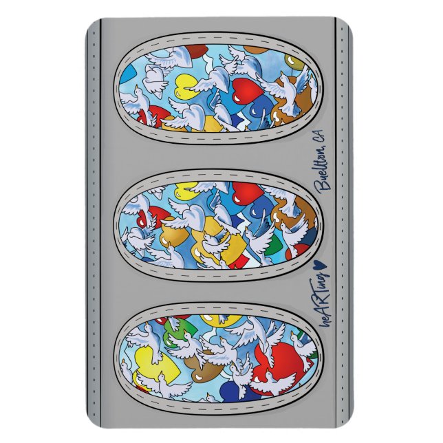 Magnet - Vögel in die Liebe (Vertikal)