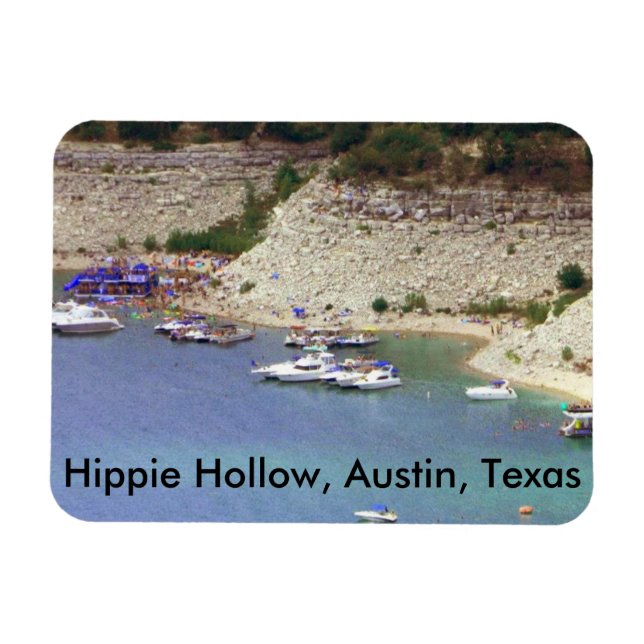 Magnet von Hippie Hollow, Austin Texas (Horizontal)
