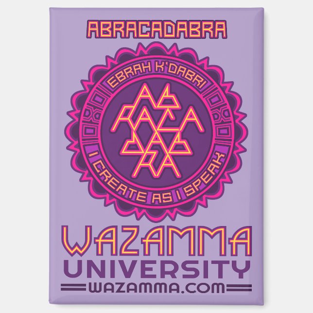 Magnet Wazamma "Abracadabra" (Vorderseite)