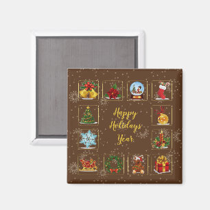Magnet Weihnachtselemente