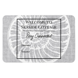 Magnet Wi-Fi de location d'aérobnb Woven Shell