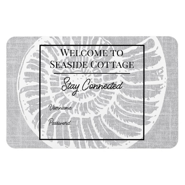 Magnet Wi-Fi de location d'aérobnb Woven Shell (Horizontal)