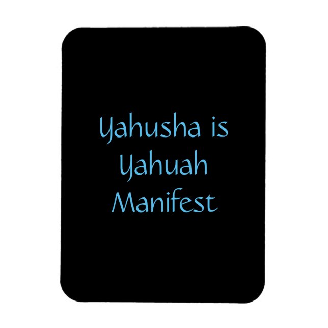 Magnet "Yahusha ist Yahuah Manifest" (Vertikal)