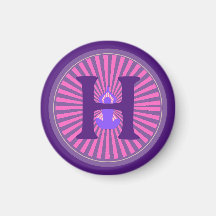 Magnet - Yoga Zen - Personalisiert - Initial hinzu