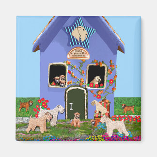 Magnet: "Zuhause is where the Wheaten is" Magnet