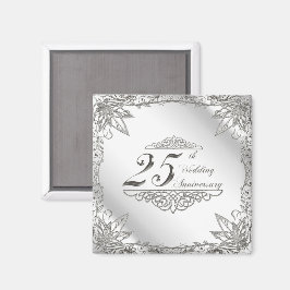 Magnet zum 25. Hochzeitstag