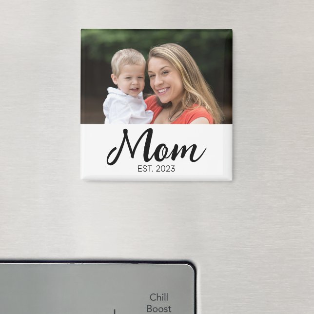 Magnet zum Muttertag mit Foto und Gründungsdatum d (Von Creator hochgeladen)