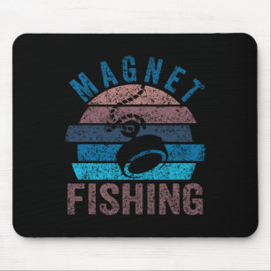 Magnetangeln Magnete Fischer Angler Mousepad