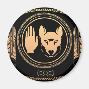 Magnete der ersten Nationen Metis Wolf Kunst Magnet