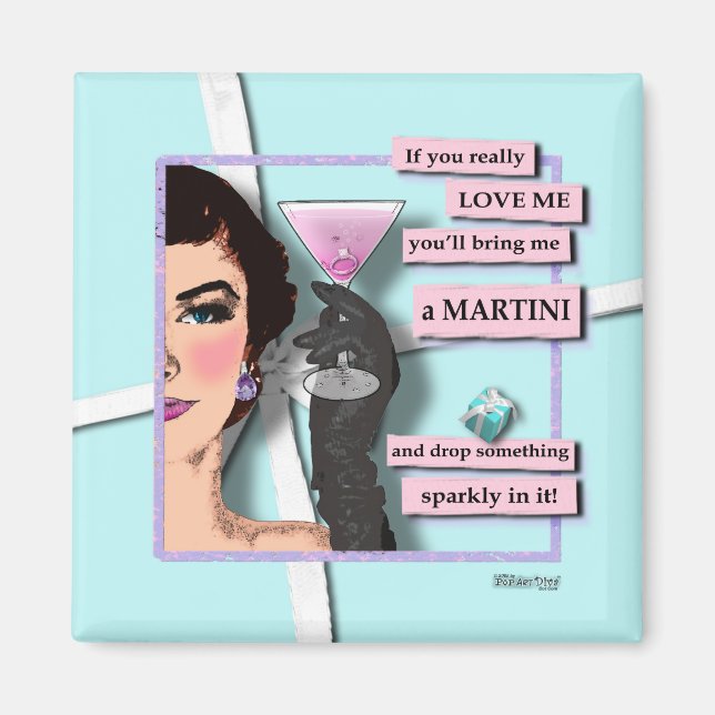 Magnete - Diamanten & Martinis Magnet (Vorne)