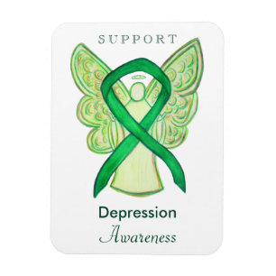 Magnete für depressionsbewusste Ribbon-Engel-Art