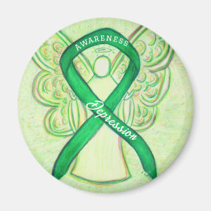 Magnete für depressionsbewusste Ribbon-Engel-Art Magnet