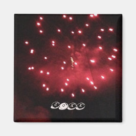 Magnete für hübsches rotes Feuerwerk Night Sky Ben Magnet