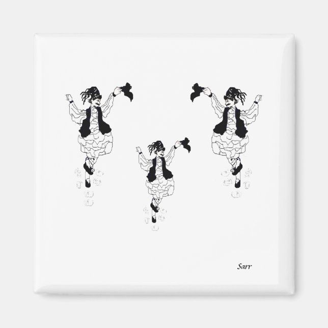 Magnete / Griechische Evzon-Tänzer Magnet (Vorne)