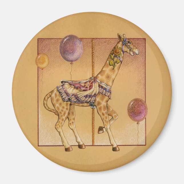 Magnete - Karussell Giraffe Magnet (Vorne)