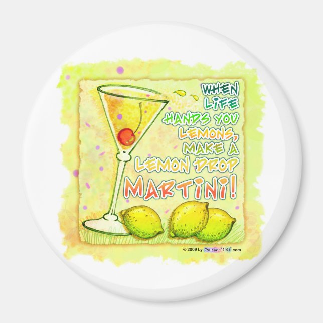 Magnete - Lemon Drop Martini Magnet (Vorne)