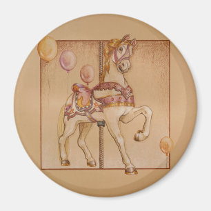 Magnete - Lila Pony Carousel Magnet