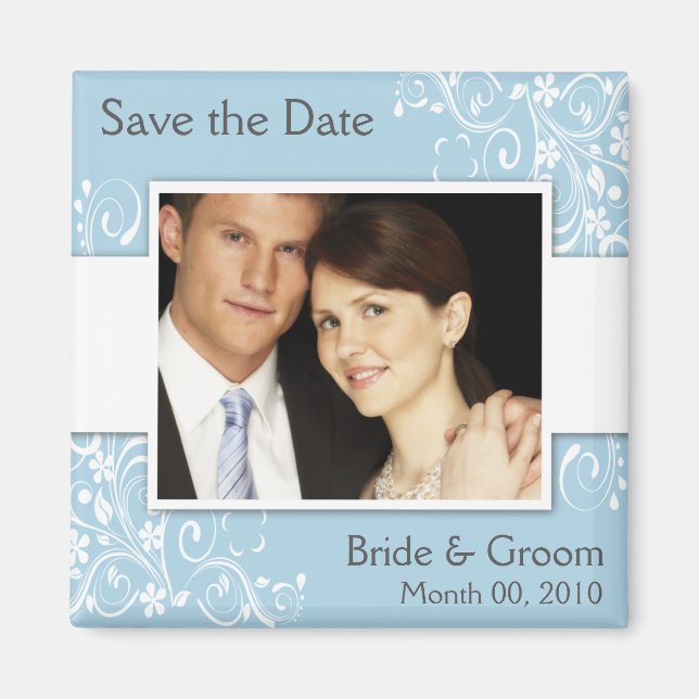 Magnete Save the Date für Fotos Magnet (Vorne)