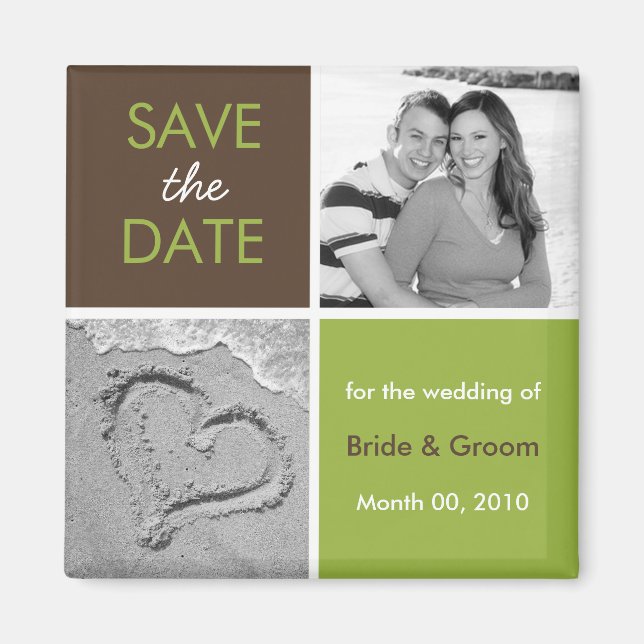 Magnete Save the Date für Fotos Magnet (Vorne)