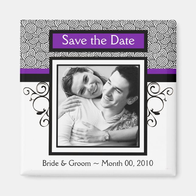 Magnete Save the Date für Fotos Magnet (Vorne)