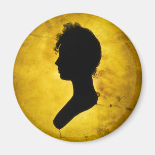 Magnete "Silhouette auf Gold" Magnet