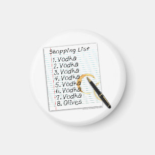 MAGNETEN - WODKA-EINKAUFSLISTE MAGNET