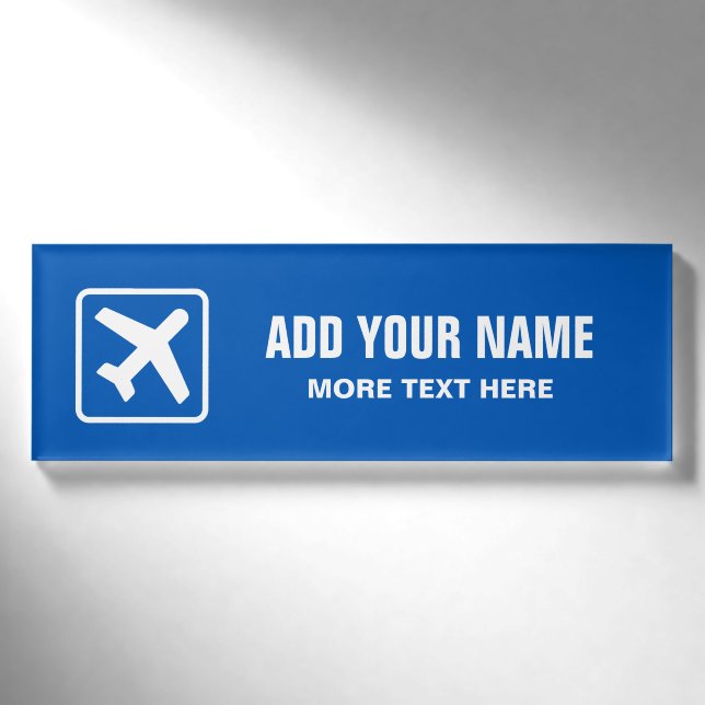 Magnetetiketten für personalisierte Luftfahrzeuge Namenschild (Vorderseite)