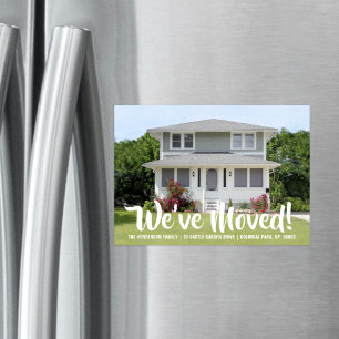 Magnetfeld-Adresswechsel-Announcement-Karte für da Magneteinladung