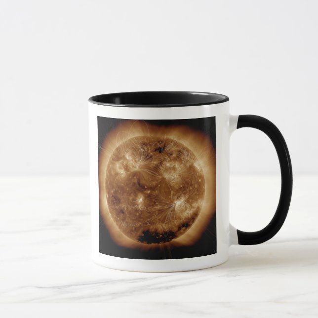 Magnetfeldlinien auf der Sonne 2 Tasse (Rechts)