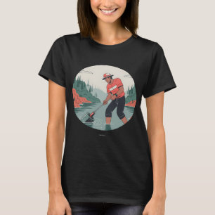 Magnetfischer-Metalldetektor-Abenteuer – Bold V T-Shirt