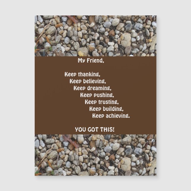 Magnetgrüßkarte Magnetkarte (Vorderseite)